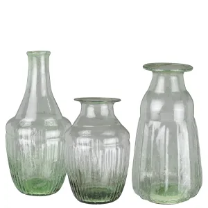 Matcha Pepper Glass Vases, Set of 3 Vase,Ceramic Vase