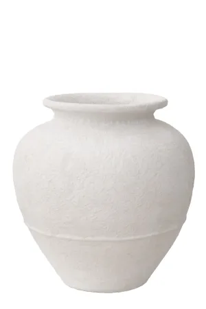Matte White Clay Vase | Eichholtz Reine S Vase,Glass Vase