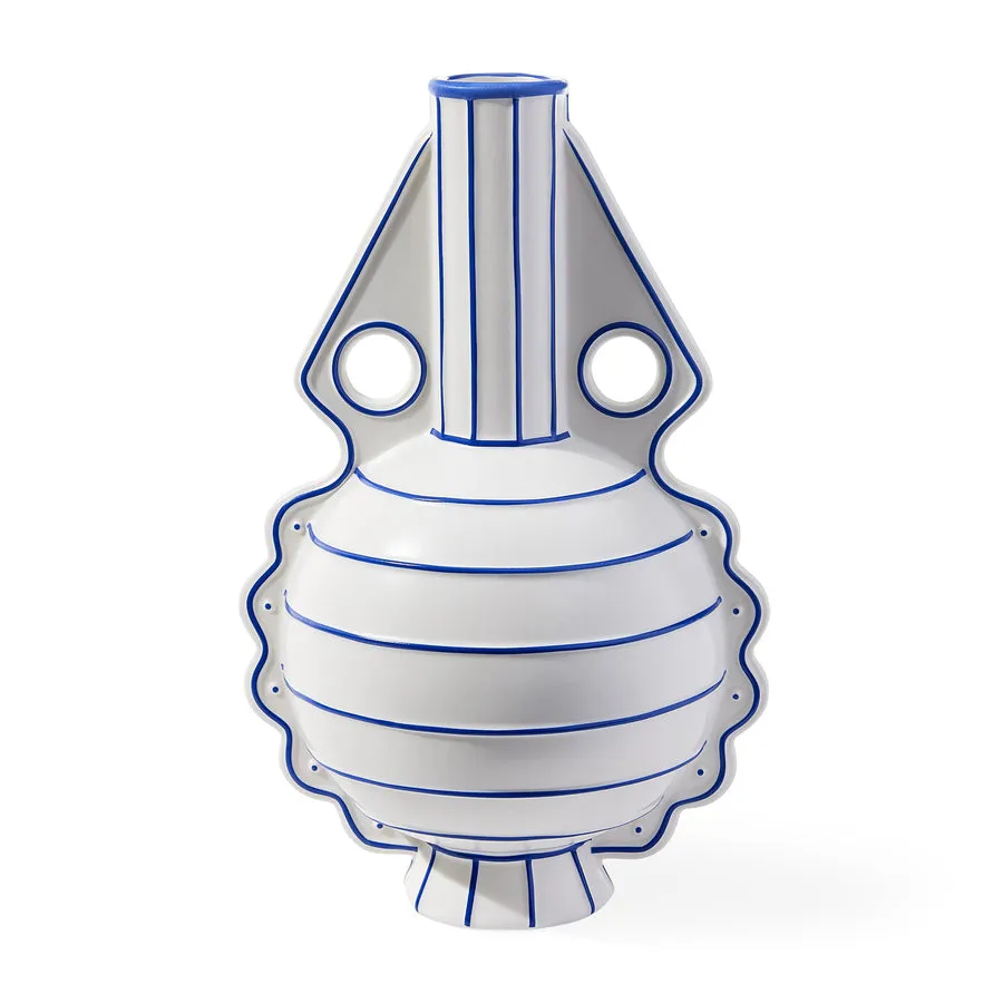 Matte White Porcelain Vase L | Jonathan Adler Venezia Vase,Glass Vase