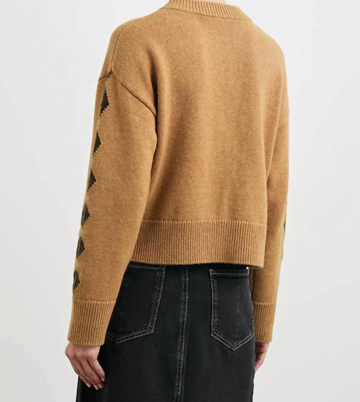 Mavie Cardigan In Camel Stables