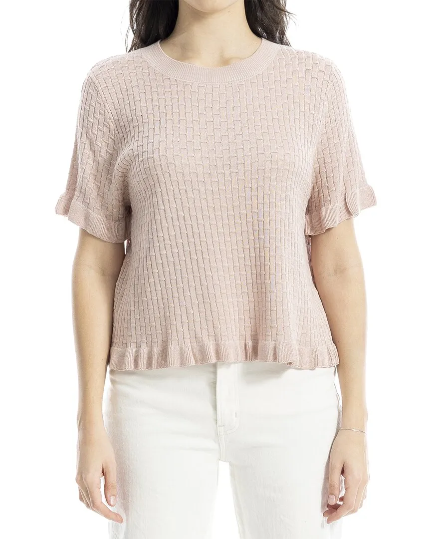 Max Studio Ruffle Hem Sweater