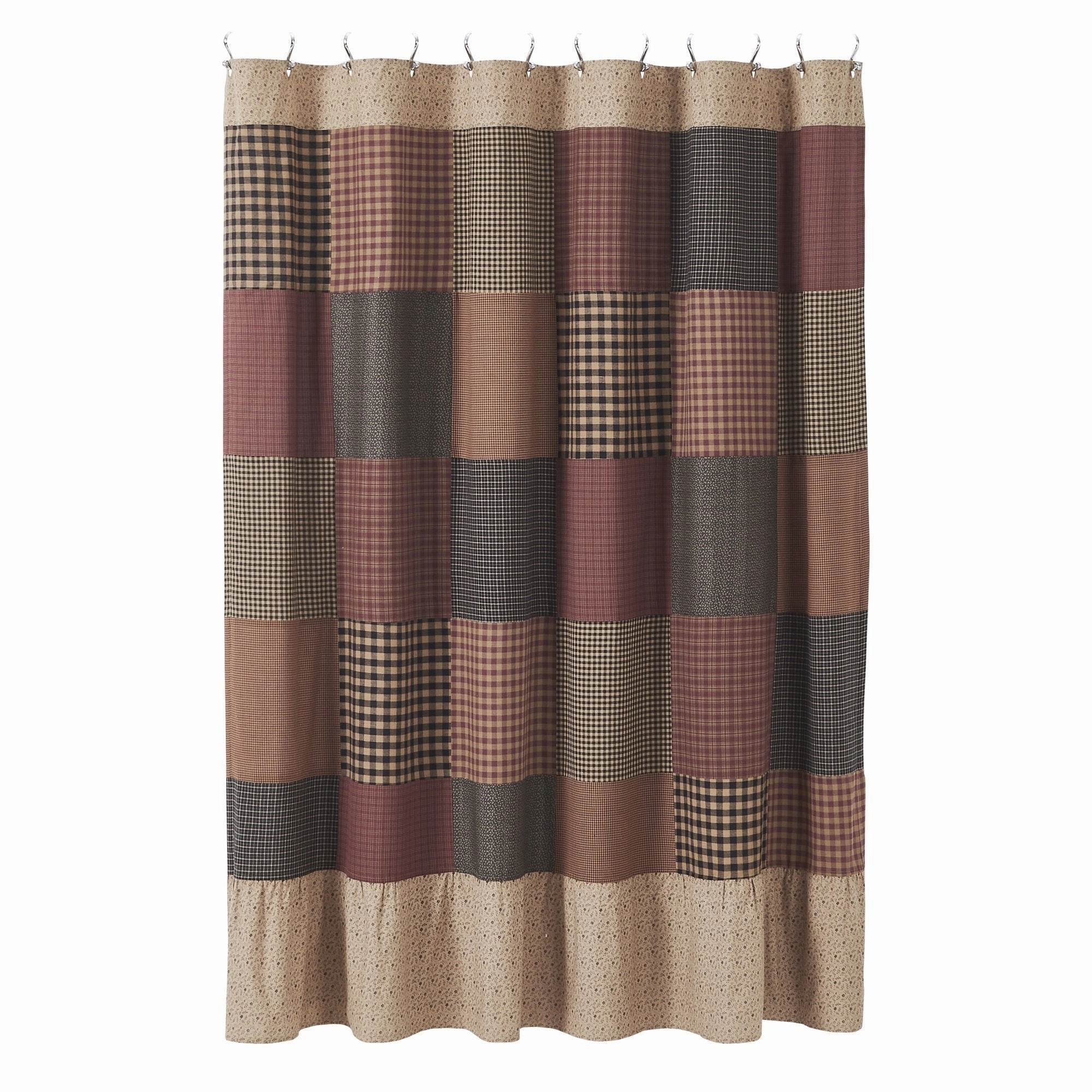 Mayzie Patchwork Shower Curtain