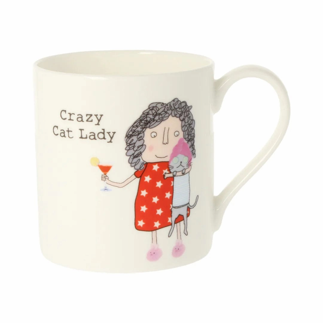 Mclaggan Mugs Rosie Made A Thing  Crazy Cat Lady Mug