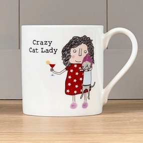 Mclaggan Mugs Rosie Made A Thing  Crazy Cat Lady Mug Kitchen Accessories,kitchen counter accessories