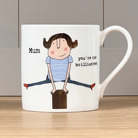 Mclaggan Mugs Rosie Made A Thing  Mum You're The Brilliantest Mug Kitchen Accessories,kitchen counter accessories