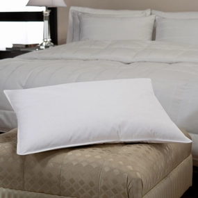 Medium-Firm Density White Down and Feather Chamber PIllow pillows,bed pillow,sleeping cushion