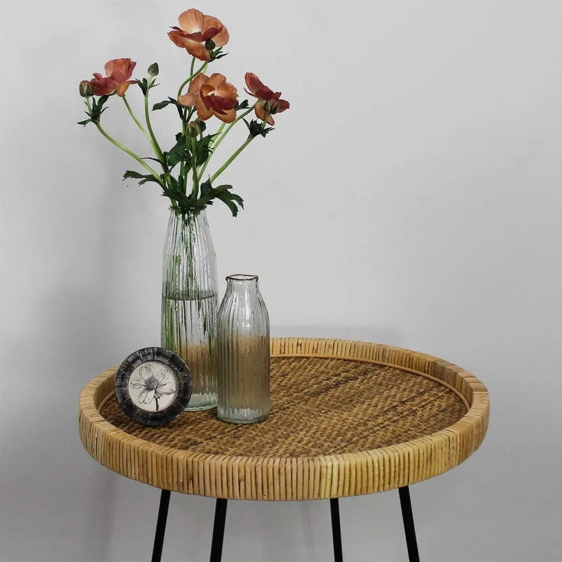 Melba Ribbed Vase, Glass - Sm