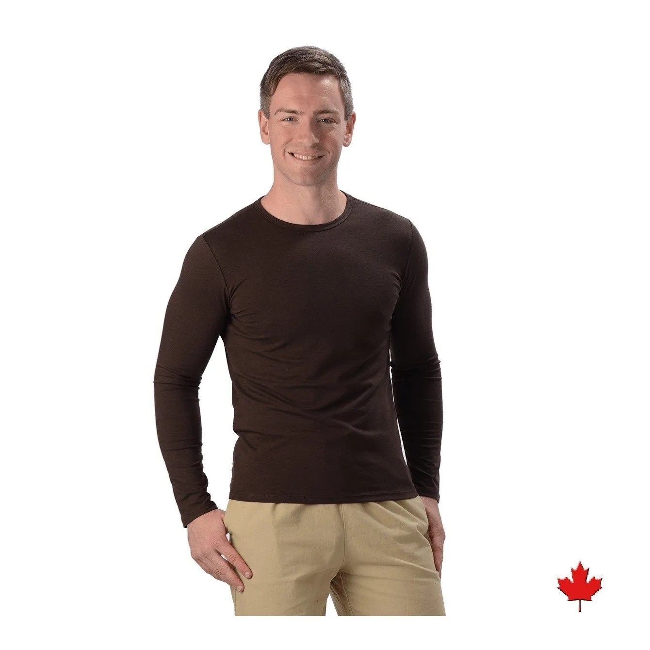 Men's Bamboo Fitted Long Sleeve Top