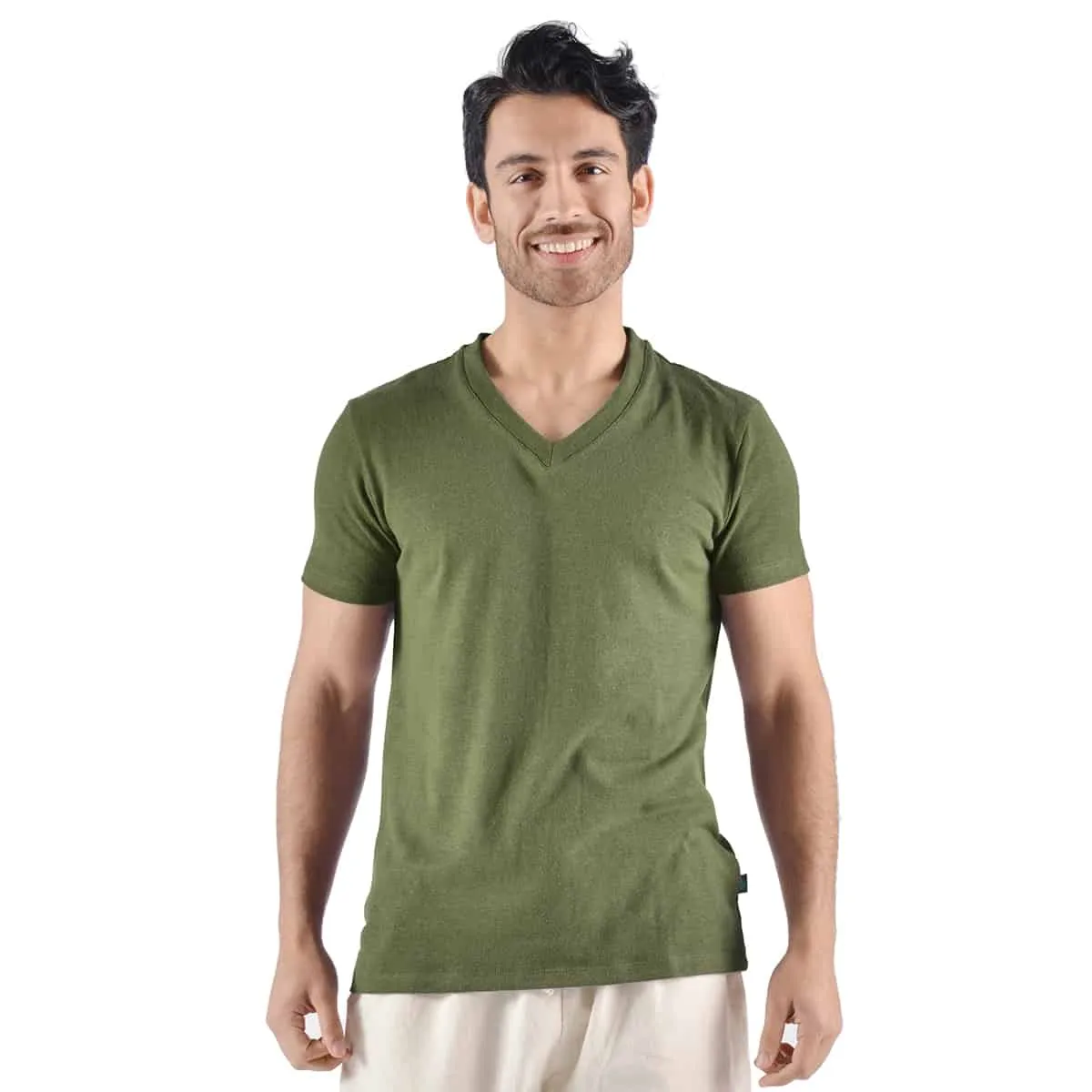 Men's Urban Hemp/OC V-neck tee