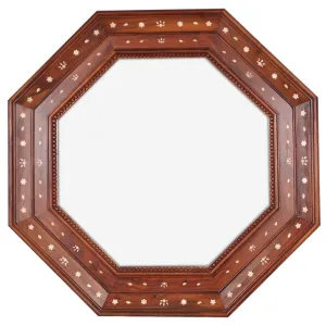 Michael L. Smith Rosewood & Bone Inlay Octagonal Wall Mirror Cutting Board,Kitchen Board