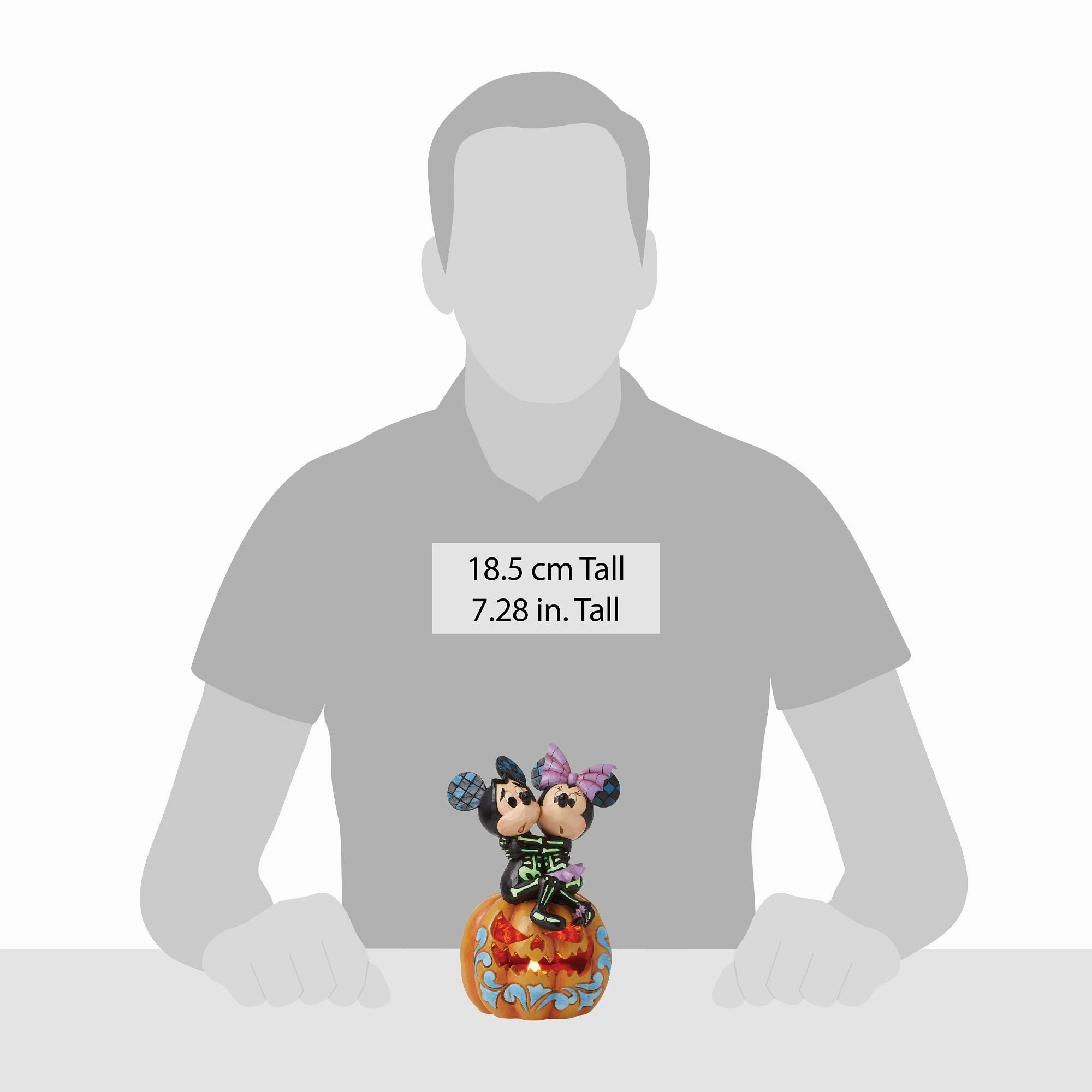 Mickey&Minnie Scared Skeletons