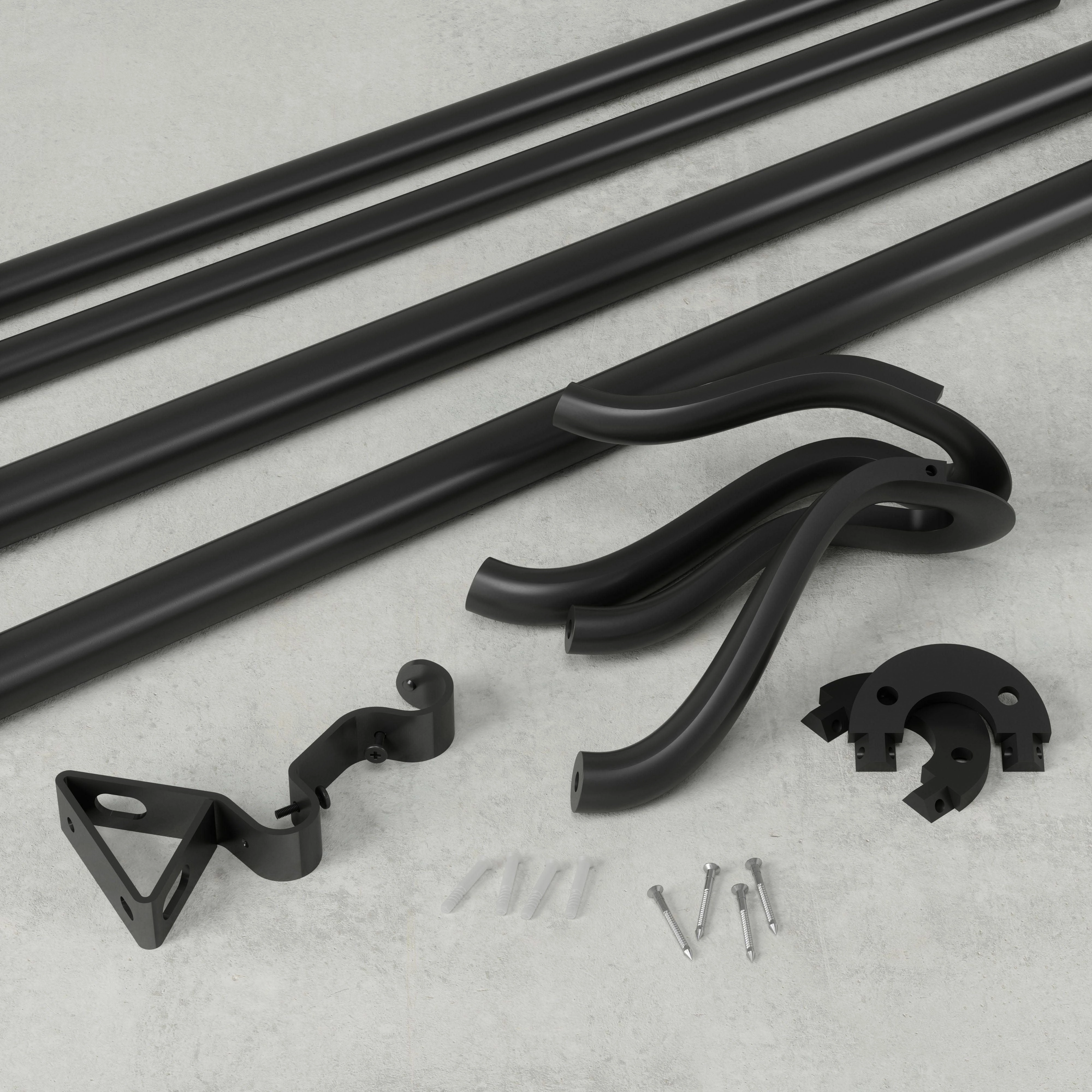 Midnight Expandable Double Blackout Curtain Rod