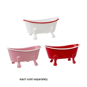 Mini Vintage Metal Bath Tub Trinket Dish Decorative Mirror,Home Decor Mirror