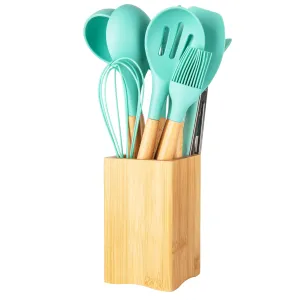 Mint 10-Piece Silicone Utensil Set Figurines,Decorative Ornaments