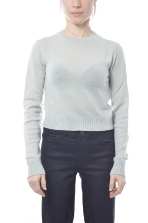 Mint Wool Crop Sweater