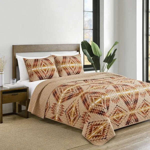 Mission Trails Irish Cream Coverlet Set