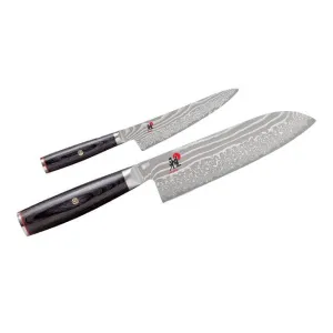 Miyabi 2-Piece Santoku and Prep Knife Set, 1019601 jute rug, burlap rug