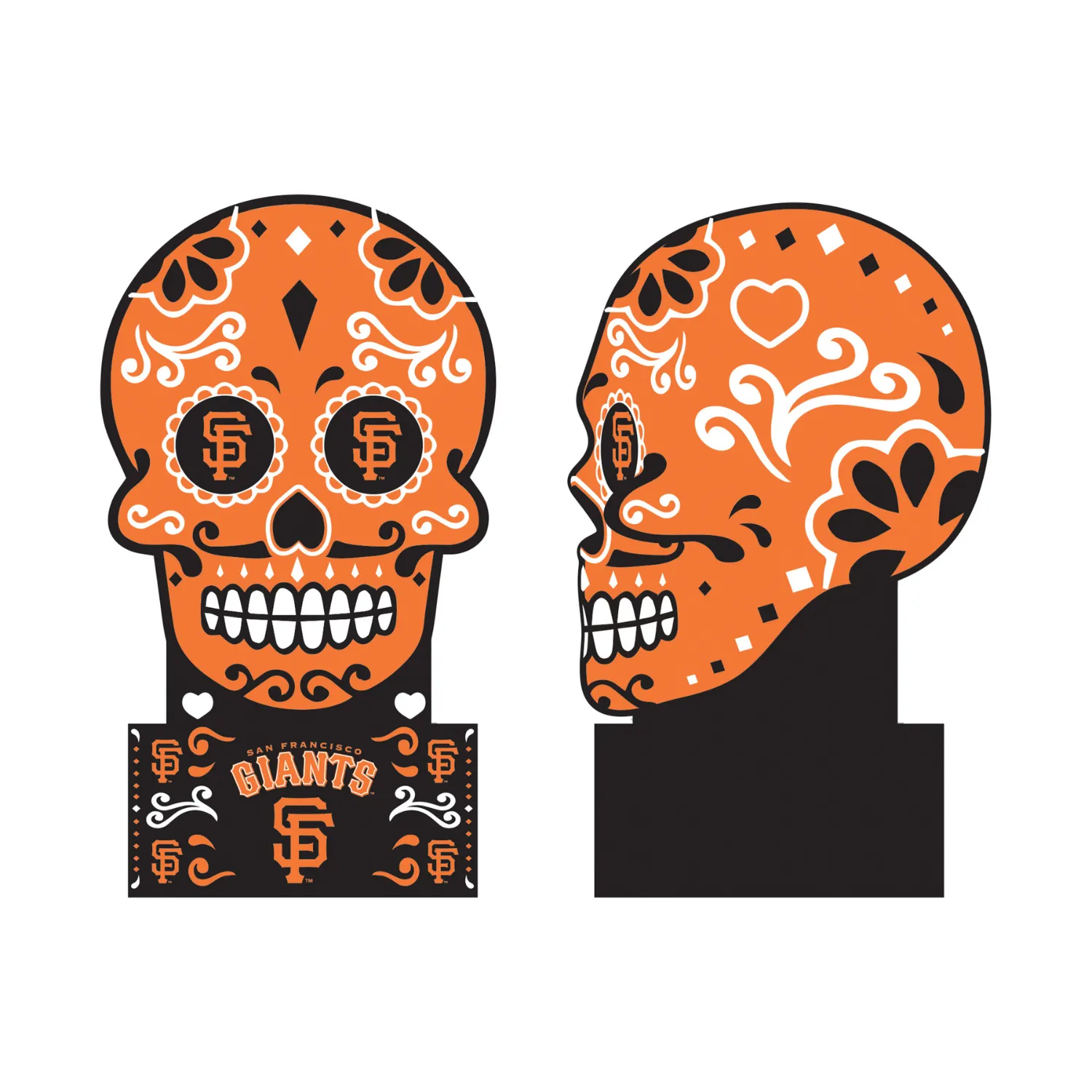 MLB San Francisco Giants Sugar Skull Decorative Mirror,Home Decor Mirror