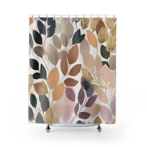 Modern Shower Curtain | Colorful, Lavender, Blush Beige Floral Bath Curtain Lighting,Home Lighting