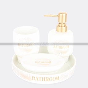 Monarch Bath Set With Tray Shower Curtain,Waterproof Curtain
