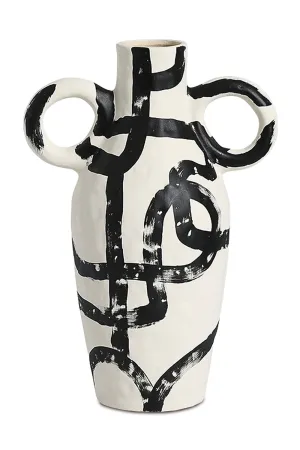 Monochrome Ceramic Vase | Liang & Eimil Yang Vase,Glass Vase
