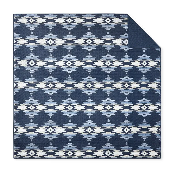 Moonlit Mesa Navy Coverlet Set