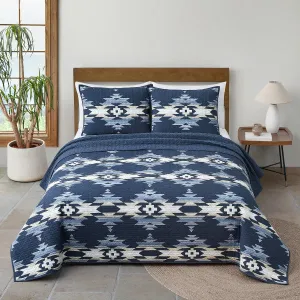 Moonlit Mesa Navy Coverlet Set bedding set, comforter set