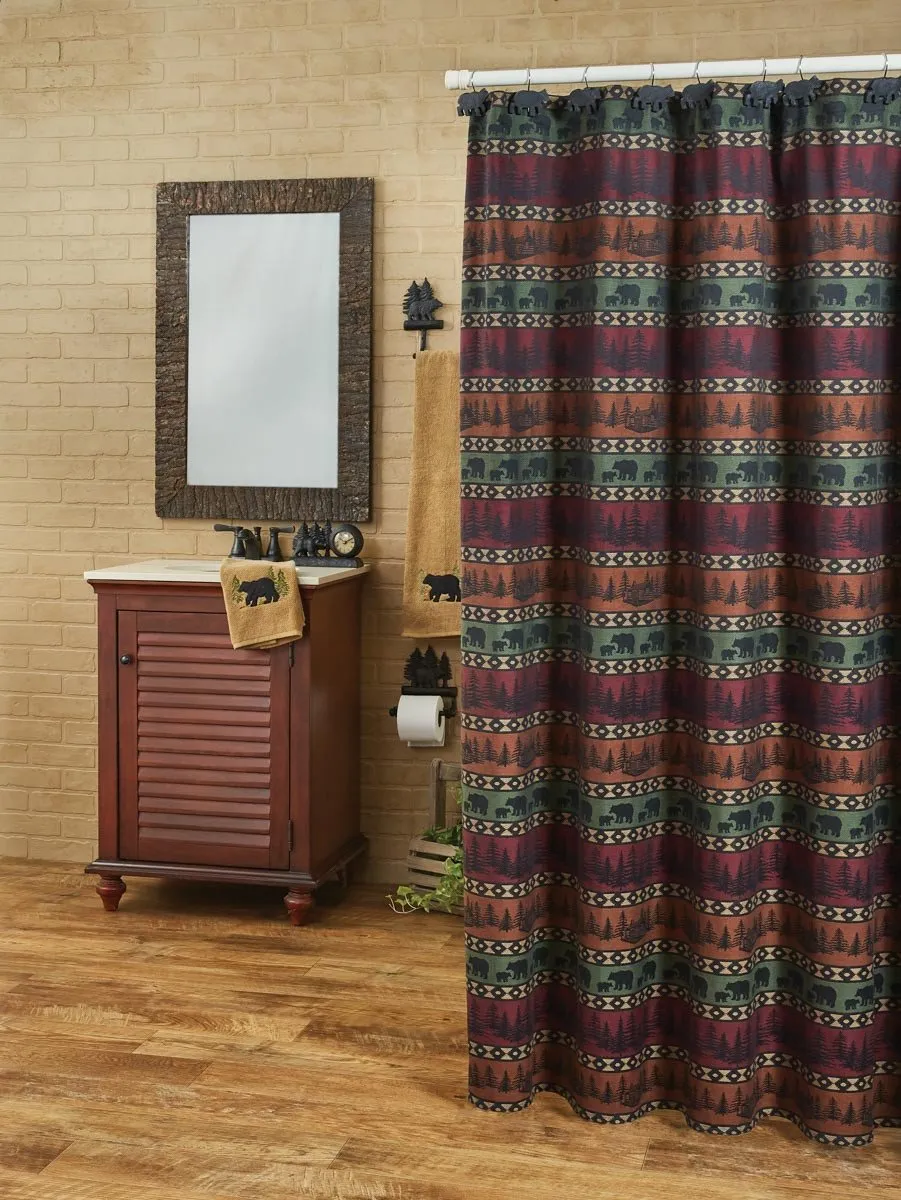 Mountain Bear Shower Curtain Lighting,Lamps Fixtures