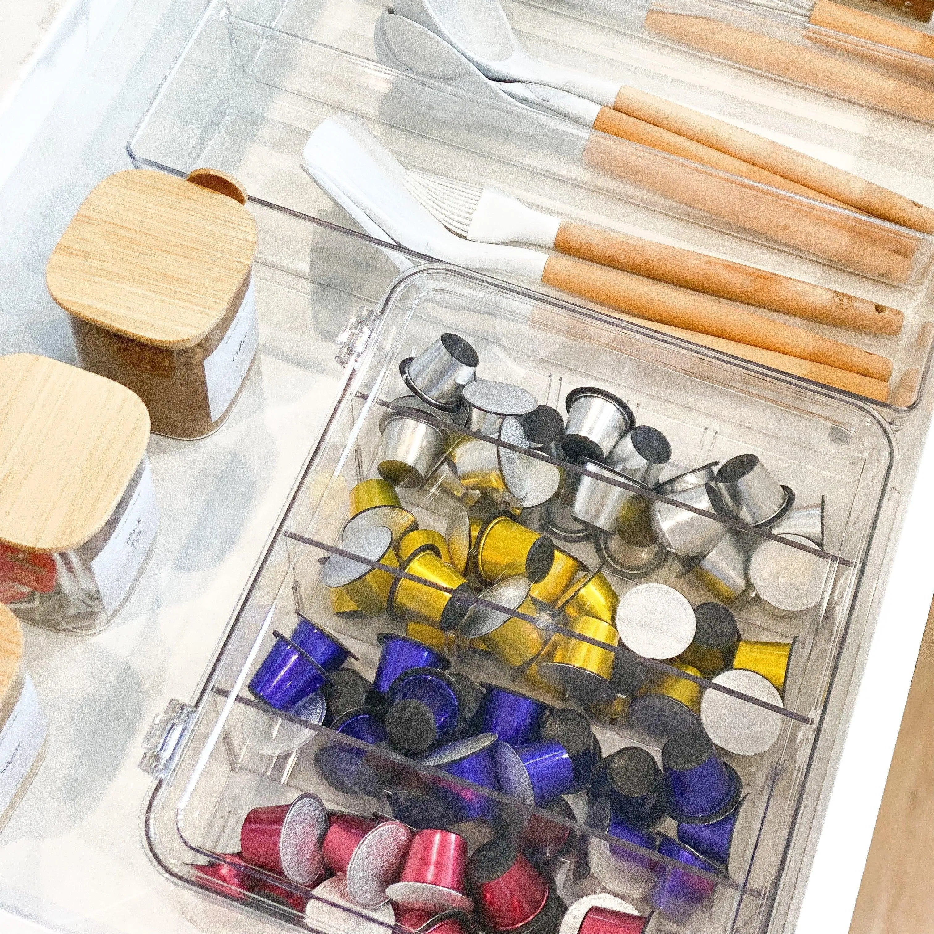 Multi-use Storage Box with Removable Dividers