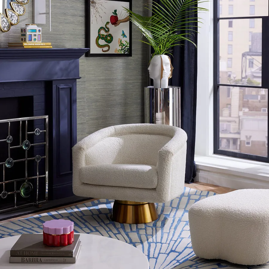 Multicolored Porcelain Low Vase | Jonathan Adler Emilio