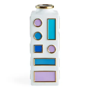 Multicolored Porcelain Tall Vase | Jonathan Adler Emilio Vase,Glass Vase