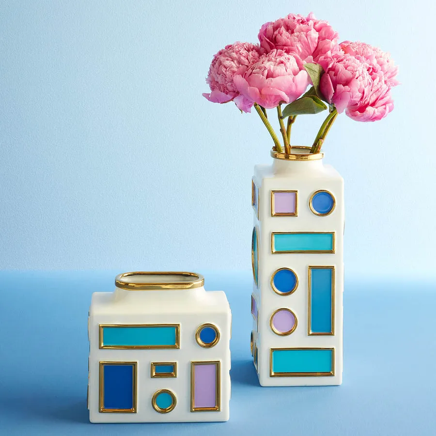 Multicolored Porcelain Tall Vase | Jonathan Adler Emilio