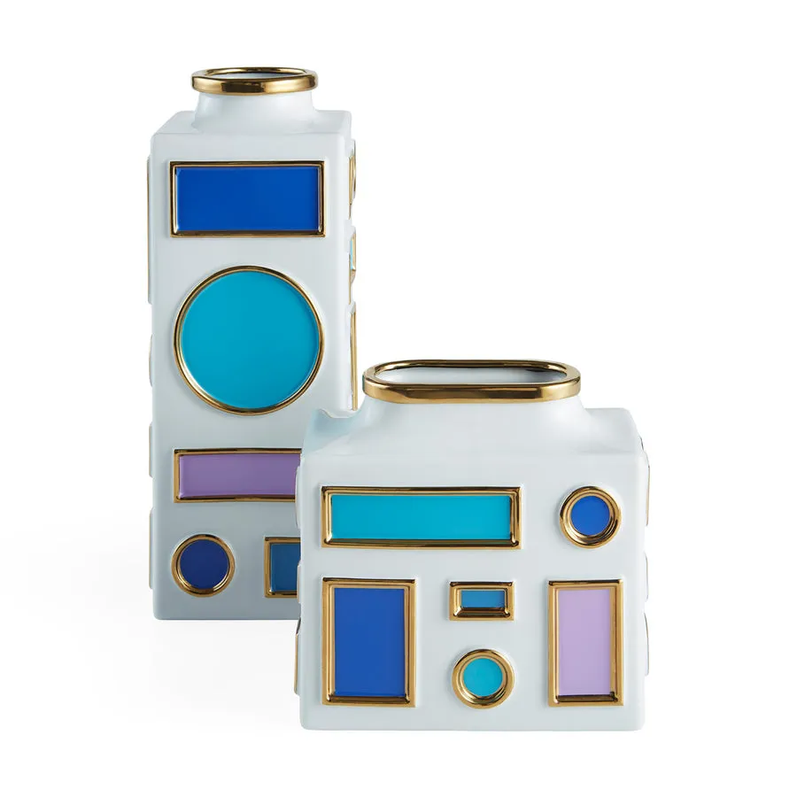 Multicolored Porcelain Tall Vase | Jonathan Adler Emilio