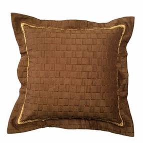Murano Brown Euro Sham pillowcases,cotton pillow covers,bed linen