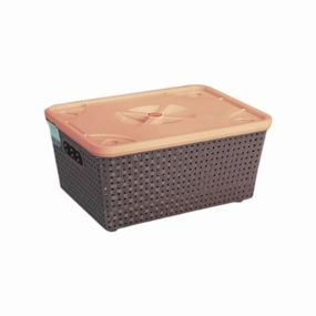 Nakoda Dune Basket  with Lid NKDB2 22 Nu Ware 1pc fabric hamper,portable laundry bin,laundry storage