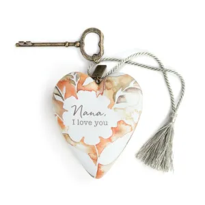 Nana I Love You  Art Heart with Key Decorative Mirror,Home Decor Mirror