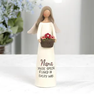 Nana You're Special & Loved in Every Way Mini Angel Figurine 5" Decorative Mirror,Home Decor Mirror