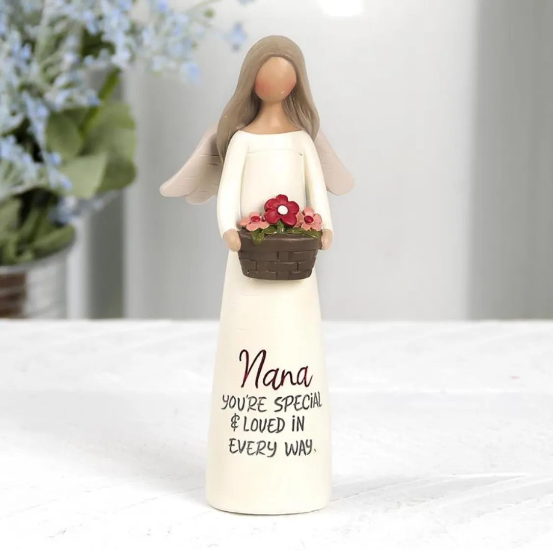Nana You're Special & Loved in Every Way Mini Angel Figurine 5" Decorative Mirror,Home Decor Mirror