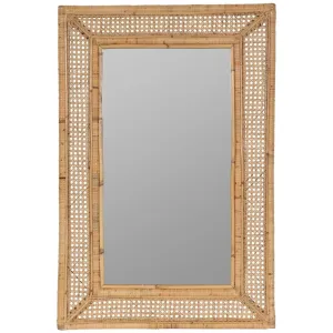 Natural Rattan and Cane Framed Wall Mirror Cutting Board,Kitchen Board