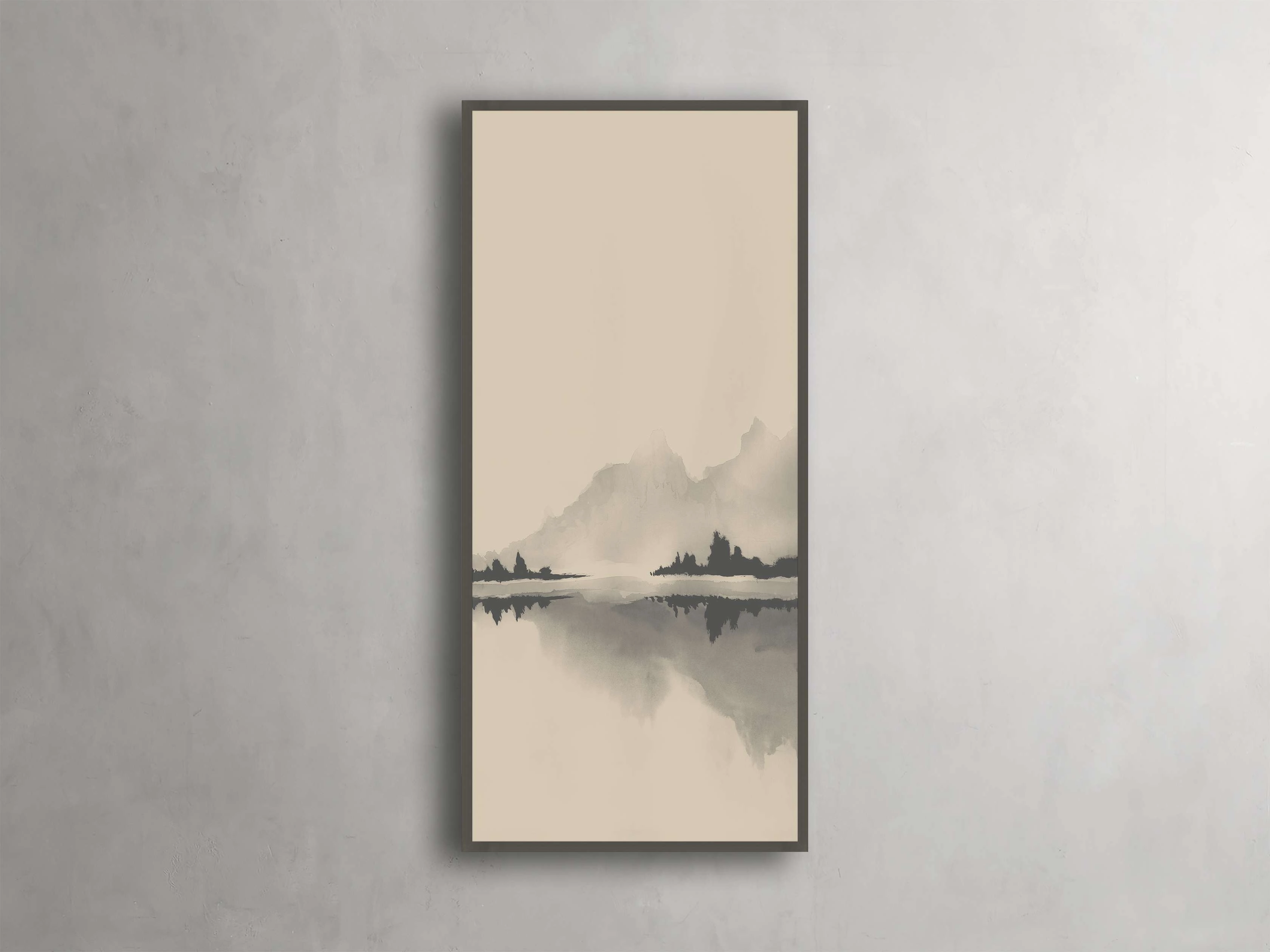 Neutral Horizon I Framed Print Wall Art,canvas wall art set