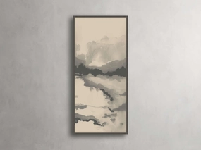 Neutral Horizon II Framed Print Wall Art,canvas wall art set