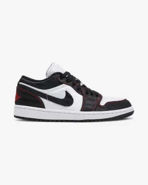 NIKE AIR JORDAN1 LOW SE UTILITY WHITE BLACK GYM RED W