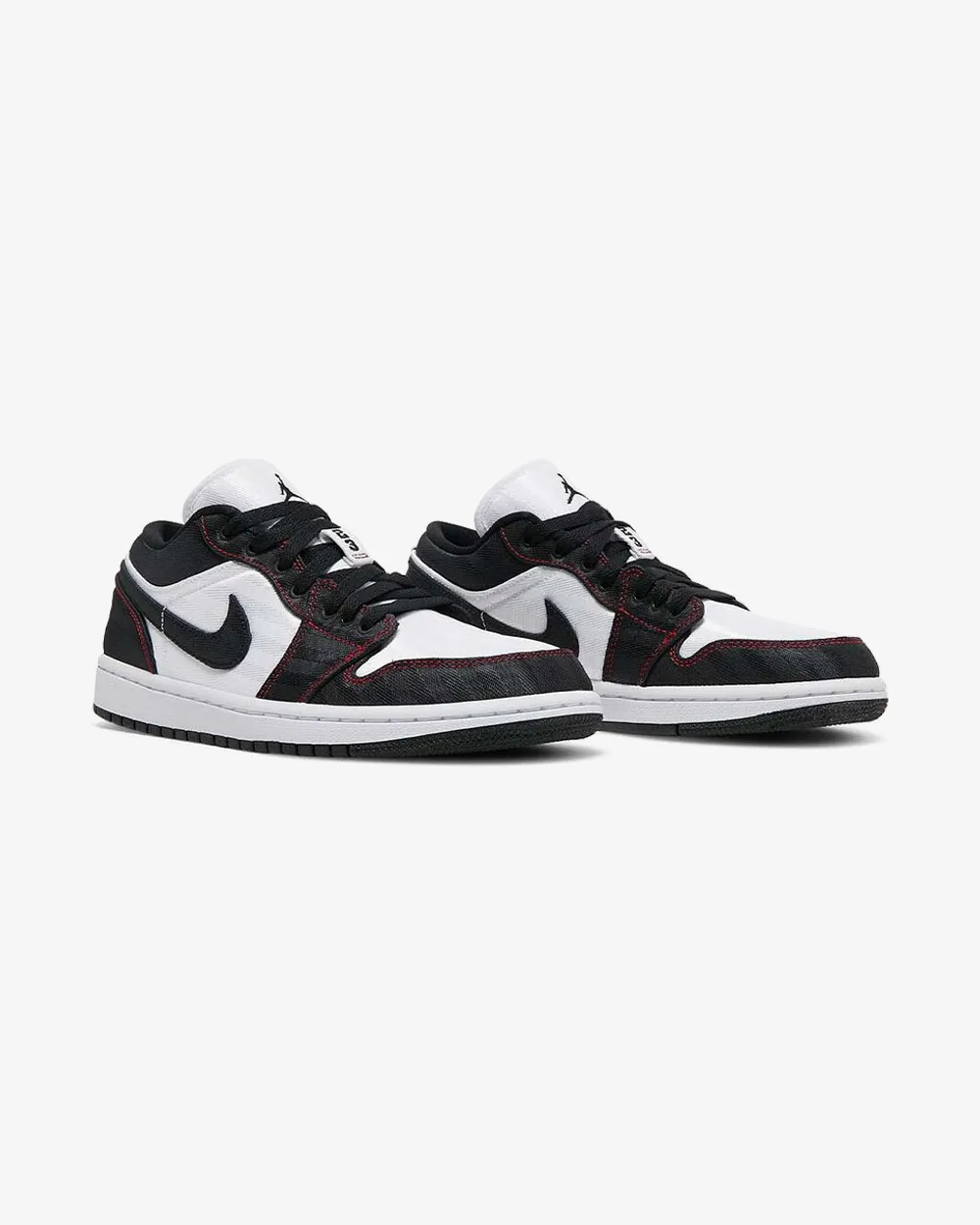NIKE AIR JORDAN1 LOW SE UTILITY WHITE BLACK GYM RED W