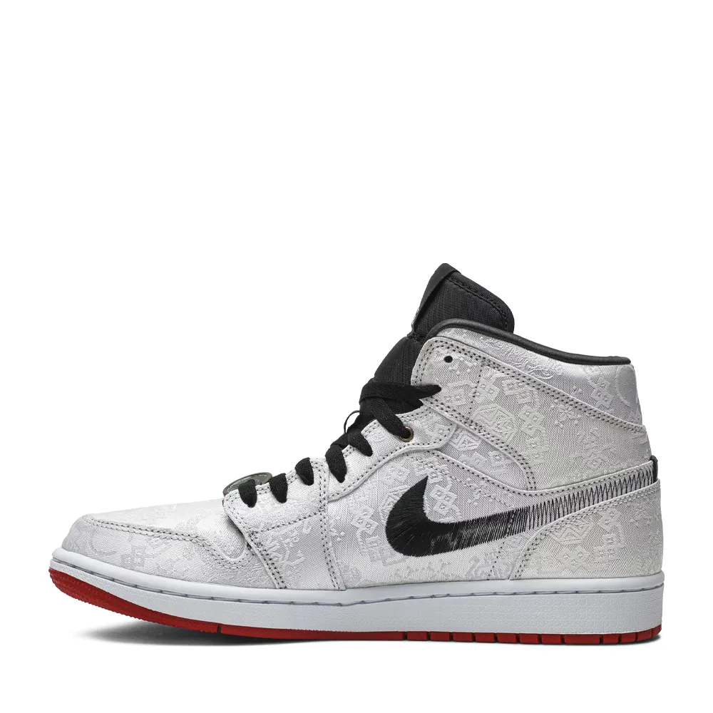 NIKE AIR JORDAN1 MID CLOT FEARLESS WHITE (NEW)