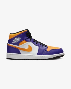 NIKE AIR JORDAN1 MID LAKERS 2022