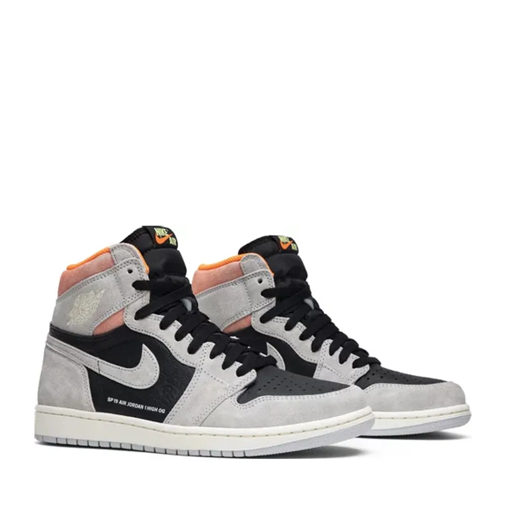 NIKE AIR JORDAN1 RETRO HIGH OG NEUTRAL GREY HYPER CRIMSON (NEW) (NEW)