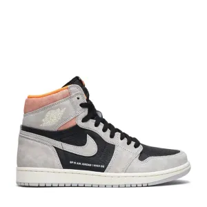 NIKE AIR JORDAN1 RETRO HIGH OG NEUTRAL GREY HYPER CRIMSON (NEW) (NEW)