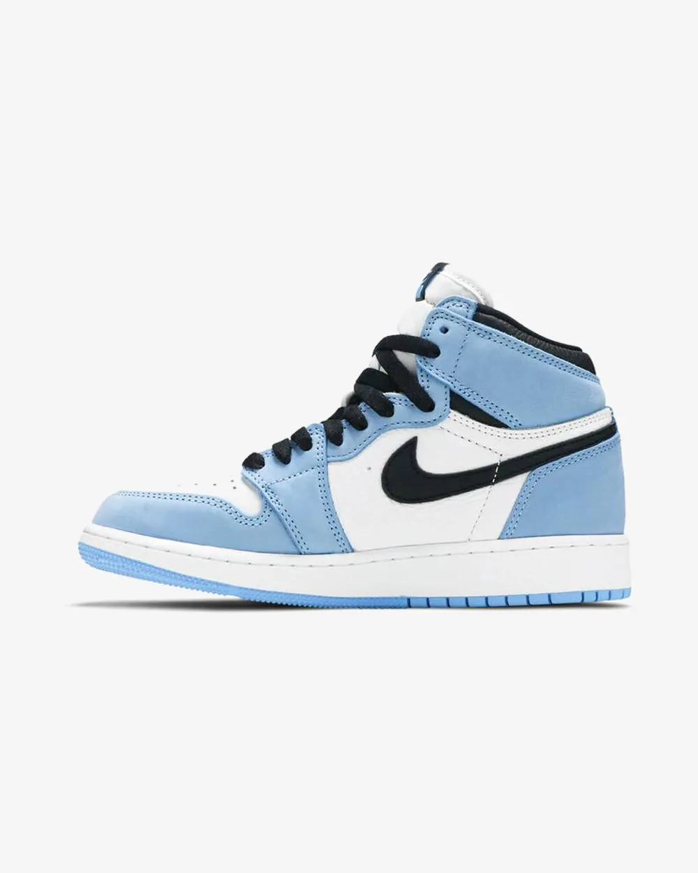 NIKE AIR JORDAN1 RETRO HIGH WHITE UNIVERSITY BLUE BLACK GS