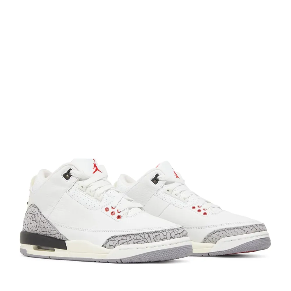 NIKE AIR JORDAN3 RETRO WHITE CEMENT REIMAGINED GS