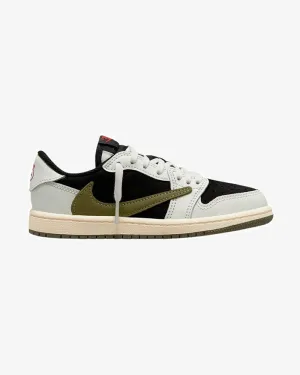 NIKE X TRAVIS SCOTT AIR JORDAN1 LOW OG OLIVE PRESCHOOL (NEW)